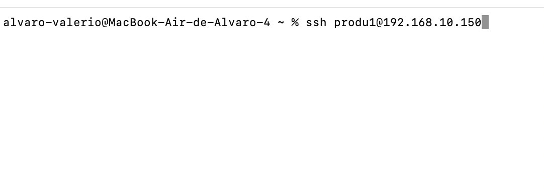 SSH connection to the device