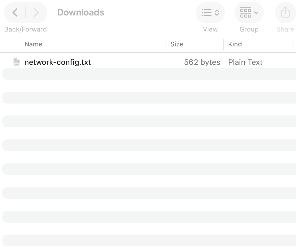Downloaded file with txt extension