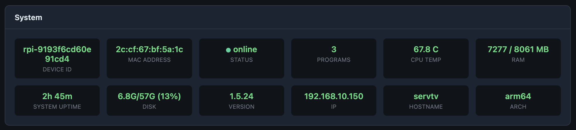 System information